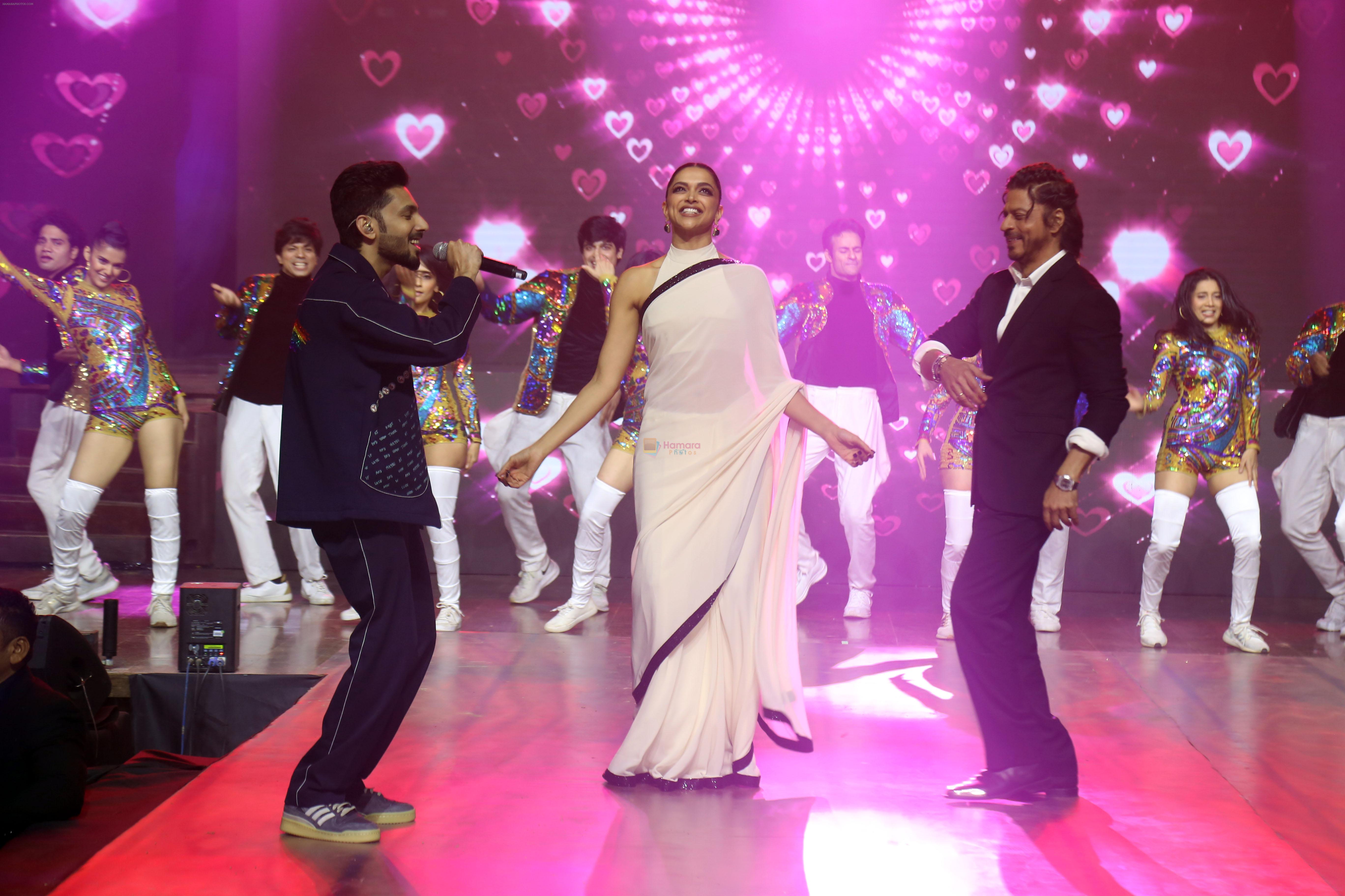 Anirudh Ravichander, Deepika Padukone at Jawan Film Success Press 